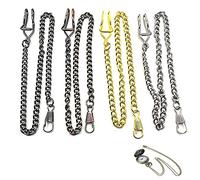 LONGHAO 4 Pcs,ChaîNe De Montre De Poche,Montre De Poche à ChaîNe,RéTro ChaîNes De Montre,Cadeaux De ChaîNe De Montre De Poche Antiques Classiques,ChaîNe De Ceinture,ChaîNe De Portefeuille