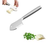 LONGHAO Shred Silk The Knife, couteau à Oignons Verts en Acier Inoxydable Amélioré, Couteau à Oignons Verts en Acier Inoxydable pour Beaucoup de Légumes (1, Julienne)