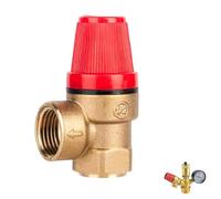 LONGHAO Valve de sécurité DN15 1/2" femelle 3 bar pour eau et huile - Filetage de secours (1/2 3BAR A)