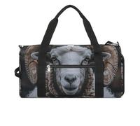 Longhorn Ram Pictures Sac de sport de voyage pour homme et femme Grand sac de voyage avec compartiment à chaussures pour l'entraînement, style, taille unique, Style :, Taille unique