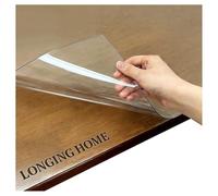 Longing Home Nappe Film de Table Transparent, Lavable, 2mm, 90 x 190 cm