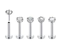Longita 16G Tragus Piercing Oreille Piercing L¨¨vres Barre 8MM 5 Modes Piercing L¨¨vres Anneaux Piercing Labret Medusa Bijoux pour Femmes Helix Stud