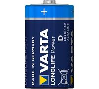 Varta Piles D Mono Longlife Power – Alcalines 1,5V pour jouets, lot de 4, fabriquées en Allemagne