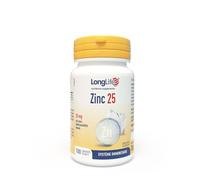 LongLife® Zinc 25 | Haut dosage 25mg zinc à biodisponibilité élevée | Plus de 100 jours de traitement | Défenses immunitaires, renforce peau et os | Végan et sans gluten