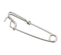 Longline Snap Float Clips pour la pêche, design en acier inoxydable pour verrouillage des pièges vivants, parfaits pour le thon et le crabe (B 26 x 100 mm)