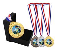 longnili Médailles personnalisées en Or/Argent/Bronze | Récompenses personnalisées pour Le Sport, Toutes Les compétitions et Les Entreprises