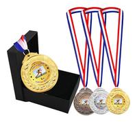 longnili Médailles personnalisées en Or/Argent/Bronze | Récompenses personnalisées pour Le Sport, Toutes Les compétitions et Les Entreprises (Medals Logo - 1)