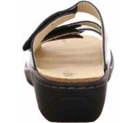 Longo Pantoufles pour dames - cuir lisse en argent - 1006396 Or / Argent 36