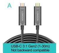 Longon-Câble En Fibre Optique Actif De Type C,Compatible Pour Appareil Photo Link,Quset 1/2 Steam Vr,Usb 3.2,Isabel 2,10gbps,5m,10m,15m - Type Aoc Usb3.1 Gen2-A-5m