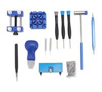 LONGONGAN Kit d’outils de réparation de montres, ensemble professionnel d’entretien de montres avec extracteur de barre à ressort, ajusteur de bracelet, ouvre-boîtier et pinces pour le rempl