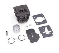 LONGONGAN Kit de Reconstruction d'assemblage de Joints de Piston de Cylindre TJ35E, pièces de Rechange pour débroussailleuse, Jeu de Pistons de Cylindre de 37 mm avec 6 Pistons et 3 Joints,