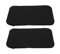 LONGONGAN Planche latérale de compression abdominale, plaque de support de taille, plaque abdominale en éponge 2 pièces pour la fixation du ventre, conception non visible avec forme (noire)