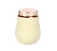 Longquan Celadon - Mini bouteille de stockage hermétique et portable pour thé, café, poudre, fruits secs, bonbons, pilules vitaminées (jaune clair)