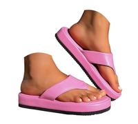 Longra Tongs Femme À Semelle Épaisse Chic Pantoufle Vintage été Élégantes Sandale Respirant Pantoufles Tendance Et Chic Légères Mules Simple Extérieur Chaussure pour Plage Usage Quotidien (37)