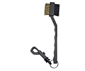 Longridge Adulte 2 Way Golf Brosse et Porte-CLÉS - Brosse 2 Voies et Porte-clés - - Noir