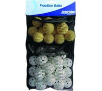 Longridge - Balles de golf de practice, paquet de 32 RD2692 (taille unique) (Jaune/Blanc)