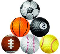 Longridge - Balles de golf Lot de 6 Balles de sport RD3554 (taille unique) (Coloré)