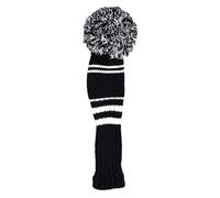 Longridge Housse de tête de conducteur Pom Pom - Noir/Rouge