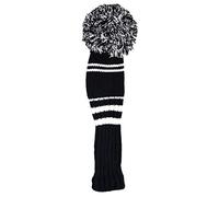 Longridge Housse de tête de conducteur Pom Pom - Noir/Rouge