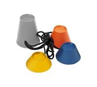 Longridge pack de 4 tees caoutchouc jumbo golf rouge orange bleu jaune