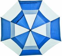 LONGRIDGE Parapluie de Golf Coupe-Vent de Luxe Bleu Royal/Blanc