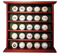 présentoir en bois (peut contenir 25 balles de golf) marron