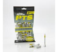 Longridge Pride PTS Titanium Lot de 75 tees Noir/Jaune 70 mm