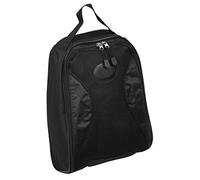 LONGRIDGE Sac Chaussures Golf Noir Aéré - Housse Protection Crampons | Pochette Ventilée Filet Respirant Anti Odeur Transport Rangement Basket Propre Matériel Voyage Zip