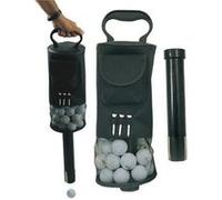 LONGRIDGE Golf Shag Ball Bag Deluxe, Noir