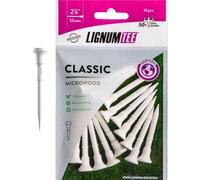 Longridge T-Shirt de Golf Lignum Golf Tees System en Bois Blanc 53 Mm Blanc Telt5316W