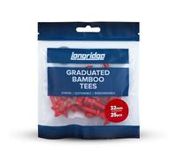 LONGRIDGE Tee GRADUÉS en Bambou 32 mm (25 Pieces)