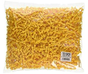 LONGRIDGE Tees de Golf Castle - (Jaune, 25mm, 1000 pièces en Vrac)