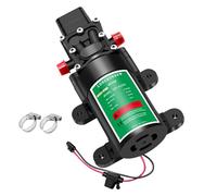 LONGRUNNEW Mini Pompe a Eau 12v DC, 3 L/Min 65 PSI Auto-Amorçante Pompe à Membrane Haute Pression Avec Pressostat Réglable Pour Caravane, Camping-Car, Bateau, Douche, Pelouse, Jardin