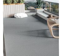 LONGSAND Tapis de Sol pour Drainage extérieur Tapis de Piscine antidérapant en PVC Tapis pour Zone Humide Commerciale pour Restaurant Cuisine Salle de Bain Bars Garage Waterpark,Gray/Grey,0.9×5M