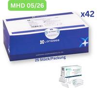Longsee SARS-CoV-2 3-en-1 Autotest rapide d'antigènes (test amateur) 1050 pièces MHD 05/26| 42x 25er Pack | ID : 2099 | Tests parahealth S (5 pièces, MHD 12/25)
