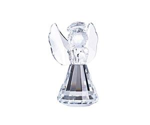 LONGSHENG Figurine d'ange en cristal - Ornements en verre - Cadeau de Noël à collectionner pour la maison et le bureau