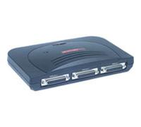 Longshine LCS-PS130 3 ports, 1 x RJ- 10/100 Mbps, 3 x parallèle, Novell, Microsoft, TCP/IP ; WEB Management/ SMB