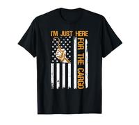 Longshoreman Pride Drapeau USA I'm Just Here for The Cargo T-Shirt