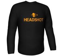 Longsleeve HEADSHOT black Gr.S [import allemand]