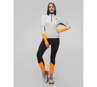 Longsleeve Pour Femmes Brooks Run Visible 1/2 Zip 2.0 221686167-ecru-fluoro-flash-black