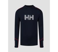 Longsleeve Termoactif Bleu Marine Pour Hommes Helly Hansen Lifa Merino Midlogo 49543-597