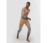 Longsleeve Thermoactif Beige Et Gris Pour Hommes X-bionic Invent Graphics 4.0 Inytbyw24m-m104