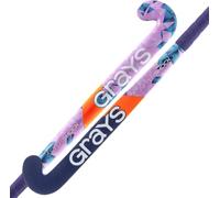 Longstreth Grays Aftershock Crosse de hockey sur gazon en bois - Profil Ultrabow pour débutants et jeunes - Idéal pour les jeux en plein air - 66 cm
