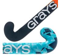 Longstreth Grays Aftershock Crosse de hockey sur gazon en bois - Profil Ultrabow pour débutants et jeunes - Idéal pour les jeux en plein air - 86,4 cm