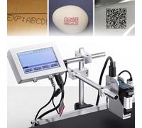 LONGTEAMOON Imprimante à Jet d'encre Industrielle en Ligne, codeur par Lots, Codage Automatique, Code à Barres, Code à Barres, séchage Rapide, imprimante de Codage par Lots en Ligne pour Date, Image