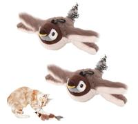 LONGTO Jouet Chat Oiseau Volant, Jouet Oiseau pour Chat, Oiseau Jouet Chat, Jouet pour Chat Oiseaux Qui Vole, Jouet Volant pour Chat