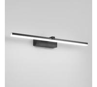 Longue applique murale nordique moderne en métal avec miroir Lampe murale linéaire minimaliste pour salon doré du milieu du siècle