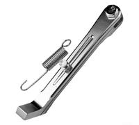 Longue béquille latérale de moto en alliage d'aluminium CNC, avec design de longueur étendue, construction robuste résistante à l'usure pour un soutien stable