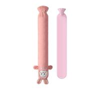 Longue Bouillotte - 85 X 12 Cm, Housse En Peluche, Pochette De Rétention De Chaleur En PVC, Motif Lapin Mignon, Chauffe-chaleur Doux | Bouteille Chauffante À Eau Relaxante Pour Femmes, Hommes Et