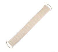 Longue brosse à récurer en sisal pour le dos, bande de bain exfoliante double face avec poignées, éponge nettoyante beige pour le nettoyage en profondeur et les peaux sensibles, 68,6 cm